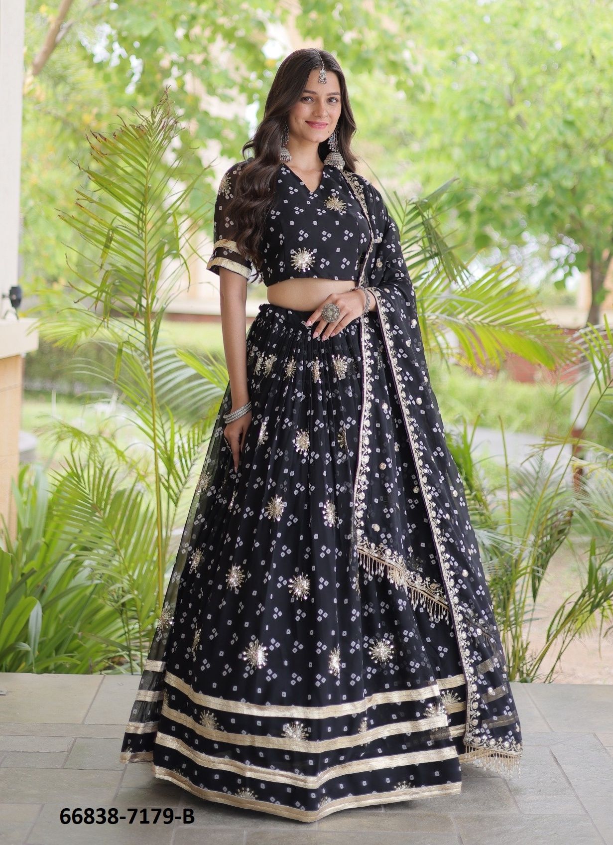DESIGN 7179 - Catalog # 66838 (Set of 4 Readymade Lehengas) DESIGN 7179 - Catalog # 66838 (Set of 4 Readymade Lehengas)