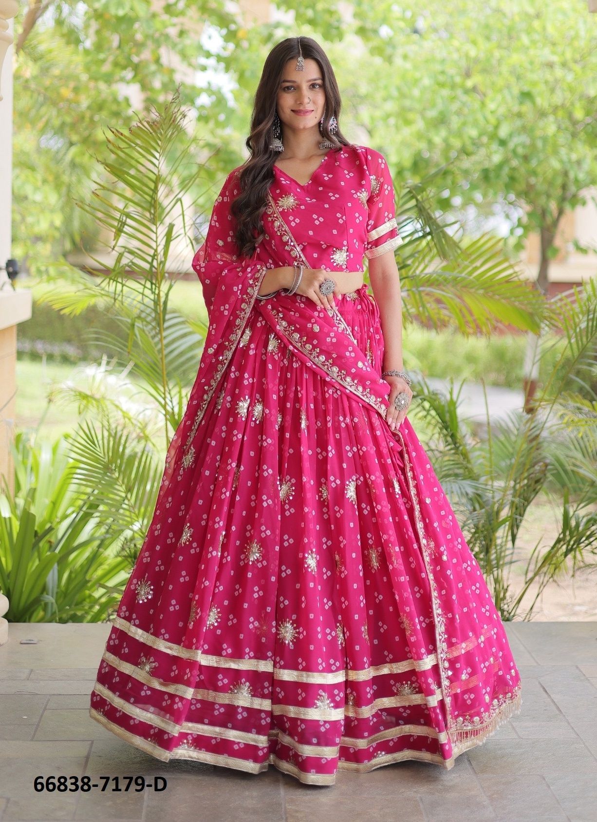 DESIGN 7179 - Catalog # 66838 (Set of 4 Readymade Lehengas) DESIGN 7179 - Catalog # 66838 (Set of 4 Readymade Lehengas)