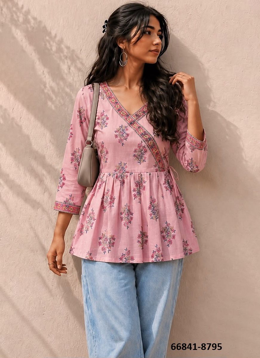 PEPLUM - Catalog # 66841 (Set of 5 Readymade Women's Kurtis / Tops) PEPLUM - Catalog # 66841 (Set of 5 Readymade Women's Kurtis / Tops)