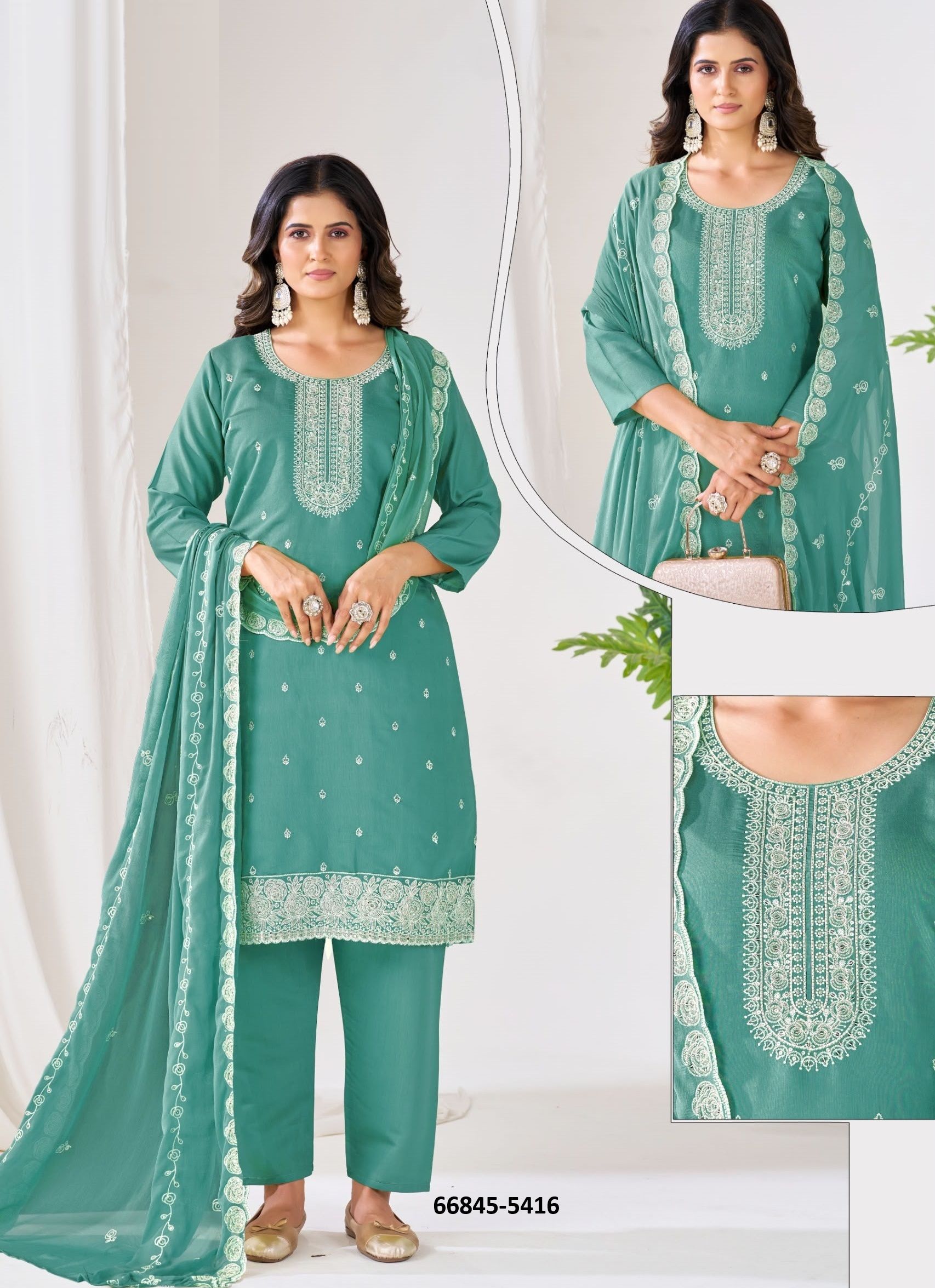 CONGO - Catalog # 66845 (Set of 24 SIZE-SETS [Readymade Salwar Suits])