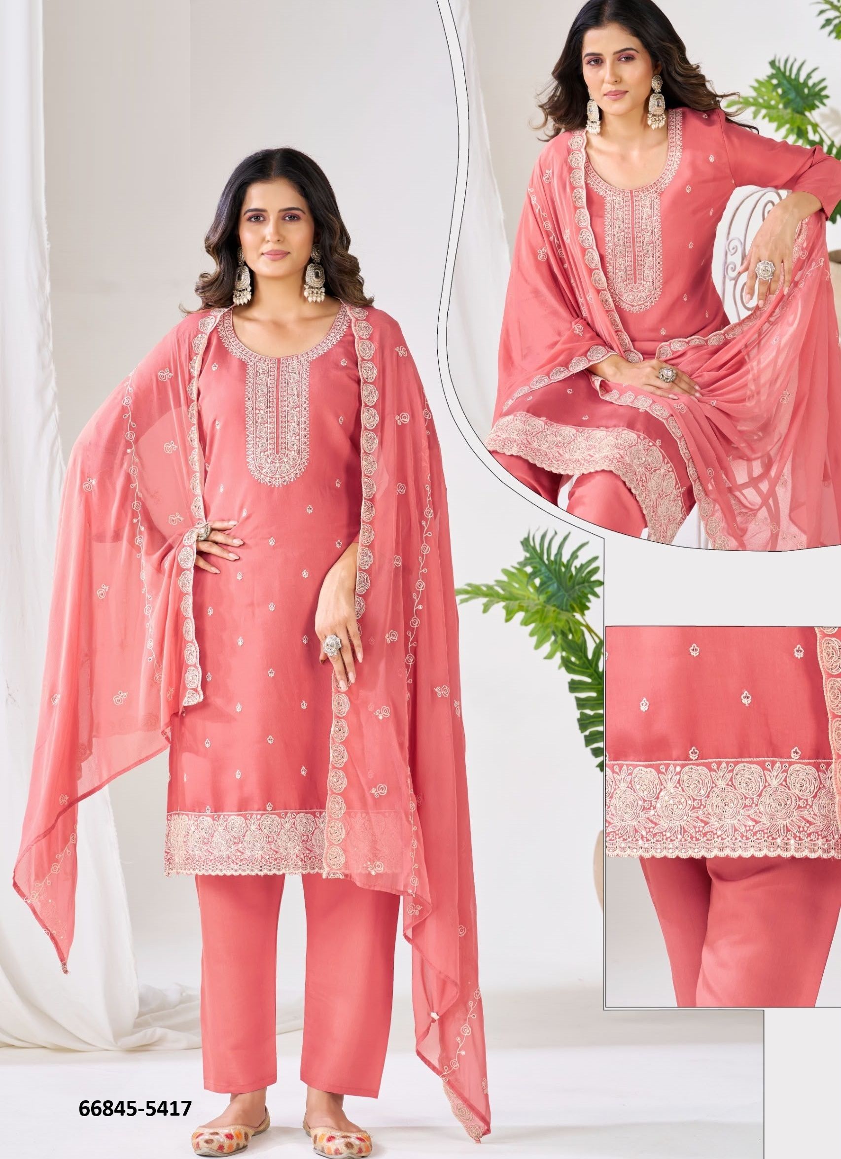 CONGO - Catalog # 66845 (Set of 24 SIZE-SETS [Readymade Salwar Suits])