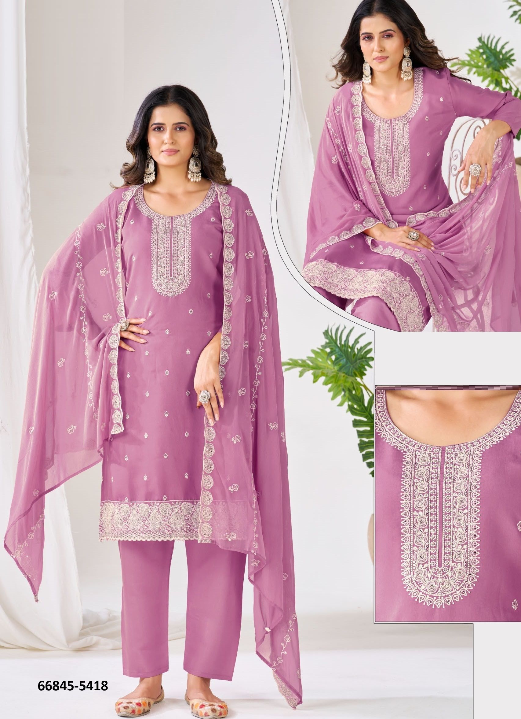 CONGO - Catalog # 66845 (Set of 24 SIZE-SETS [Readymade Salwar Suits])