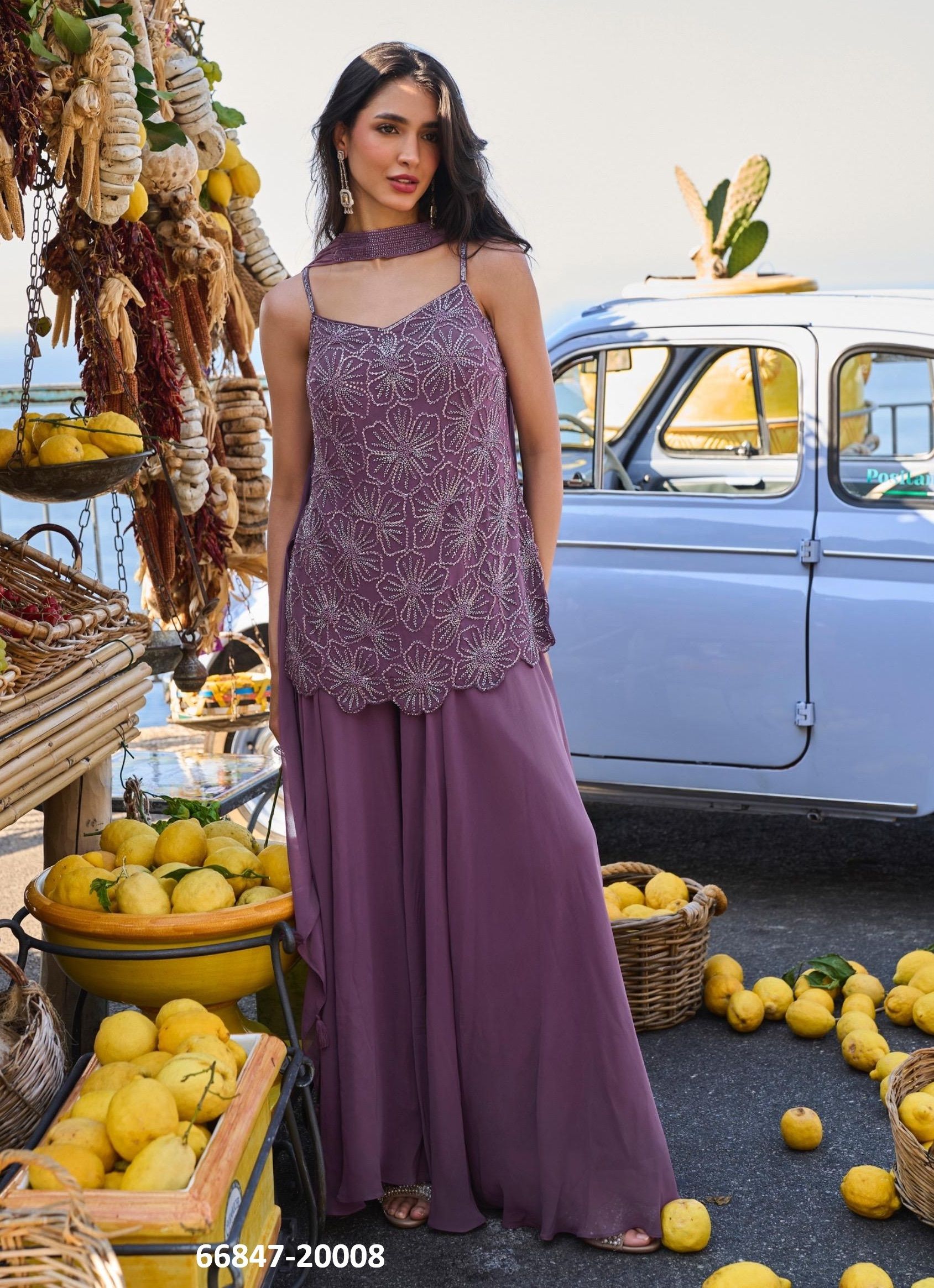 DIVYA - Catalog # 66847 (Set of 5 Indo-Western Outfits) DIVYA - Catalog # 66847 (Set of 5 Indo-Western Outfits)