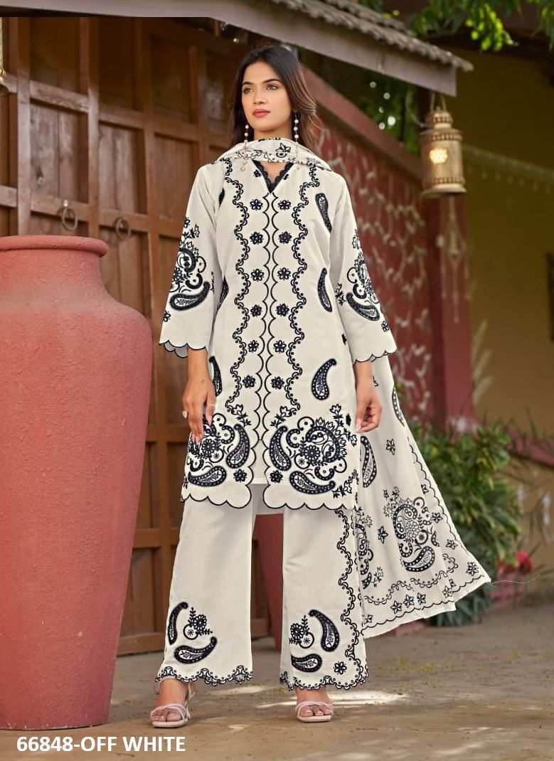 DESIGN 2149 COLORS - Catalog # 66848 (Set of 5 SIZE-SETS [Readymade Salwar Suits])