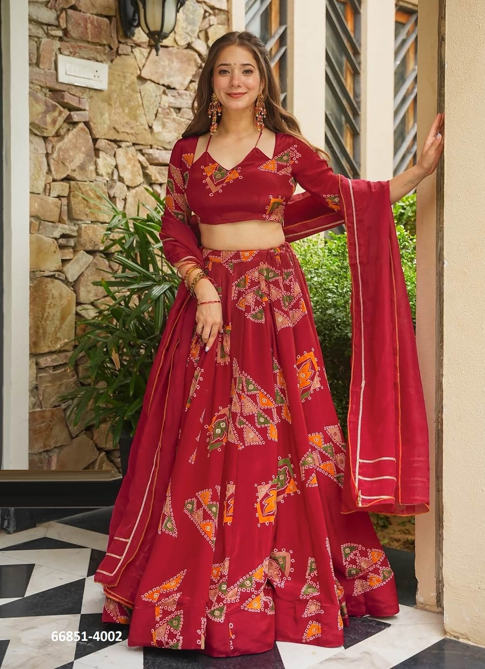 VALLARI 4 - Catalog # 66851 (Set of 4 Readymade Lehengas)