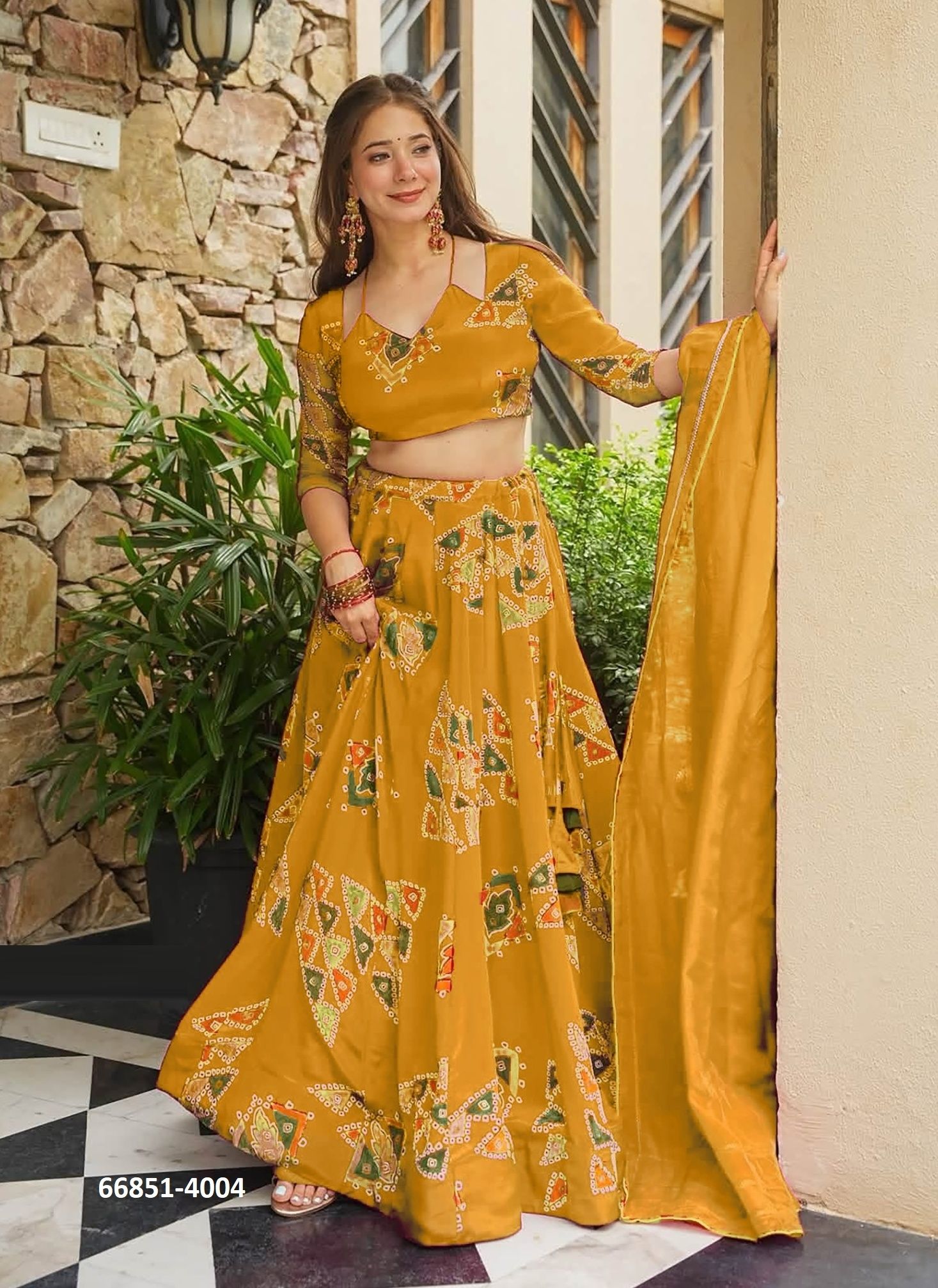 VALLARI 4 - Catalog # 66851 (Set of 4 Readymade Lehengas)