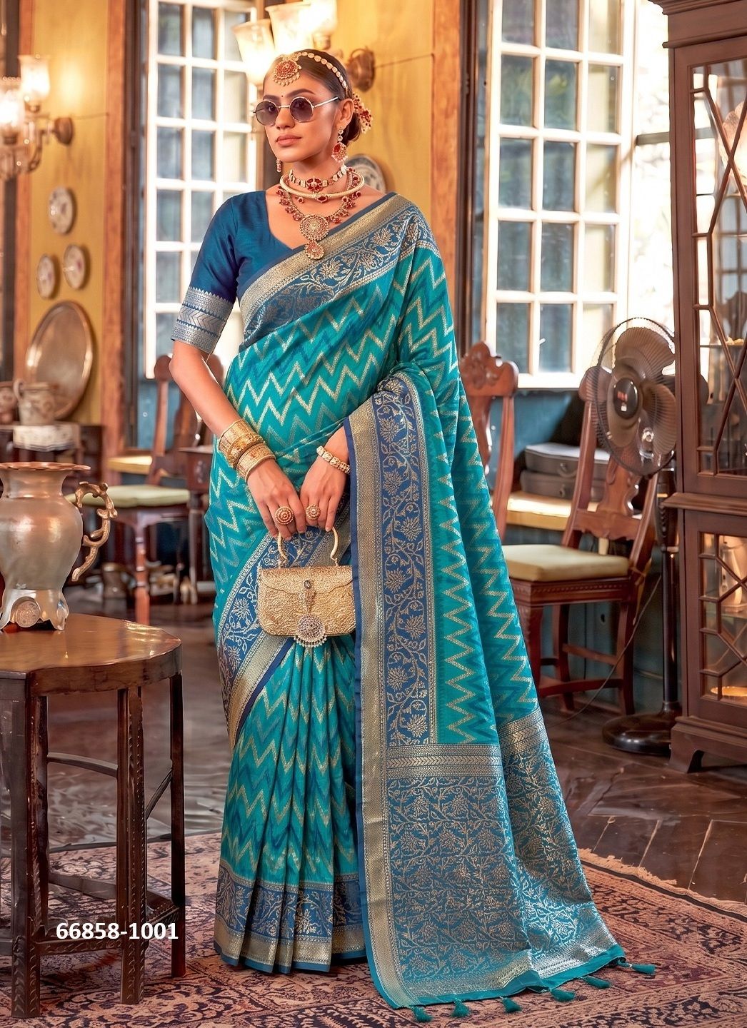 ROYAL BRIDE - Catalog # 66858 (Set of 6 Sarees) ROYAL BRIDE - Catalog # 66858 (Set of 6 Sarees)