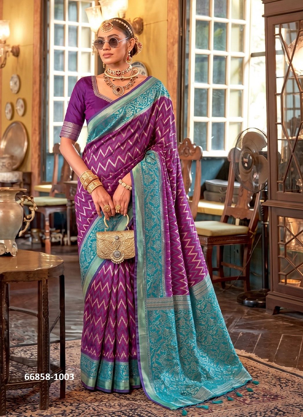 ROYAL BRIDE - Catalog # 66858 (Set of 6 Sarees) ROYAL BRIDE - Catalog # 66858 (Set of 6 Sarees)