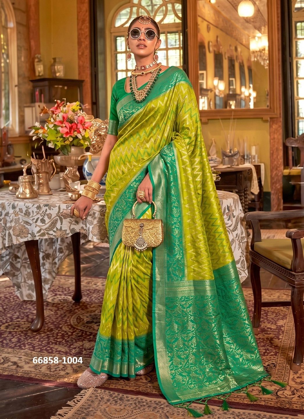 ROYAL BRIDE - Catalog # 66858 (Set of 6 Sarees) ROYAL BRIDE - Catalog # 66858 (Set of 6 Sarees)