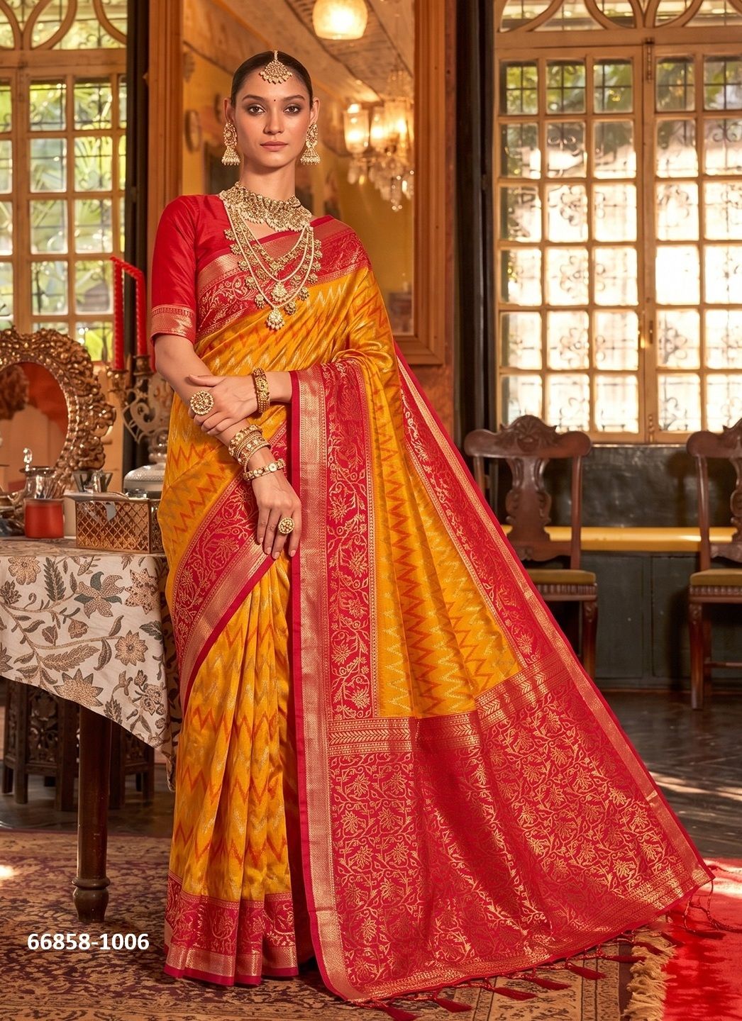 ROYAL BRIDE - Catalog # 66858 (Set of 6 Sarees) ROYAL BRIDE - Catalog # 66858 (Set of 6 Sarees)