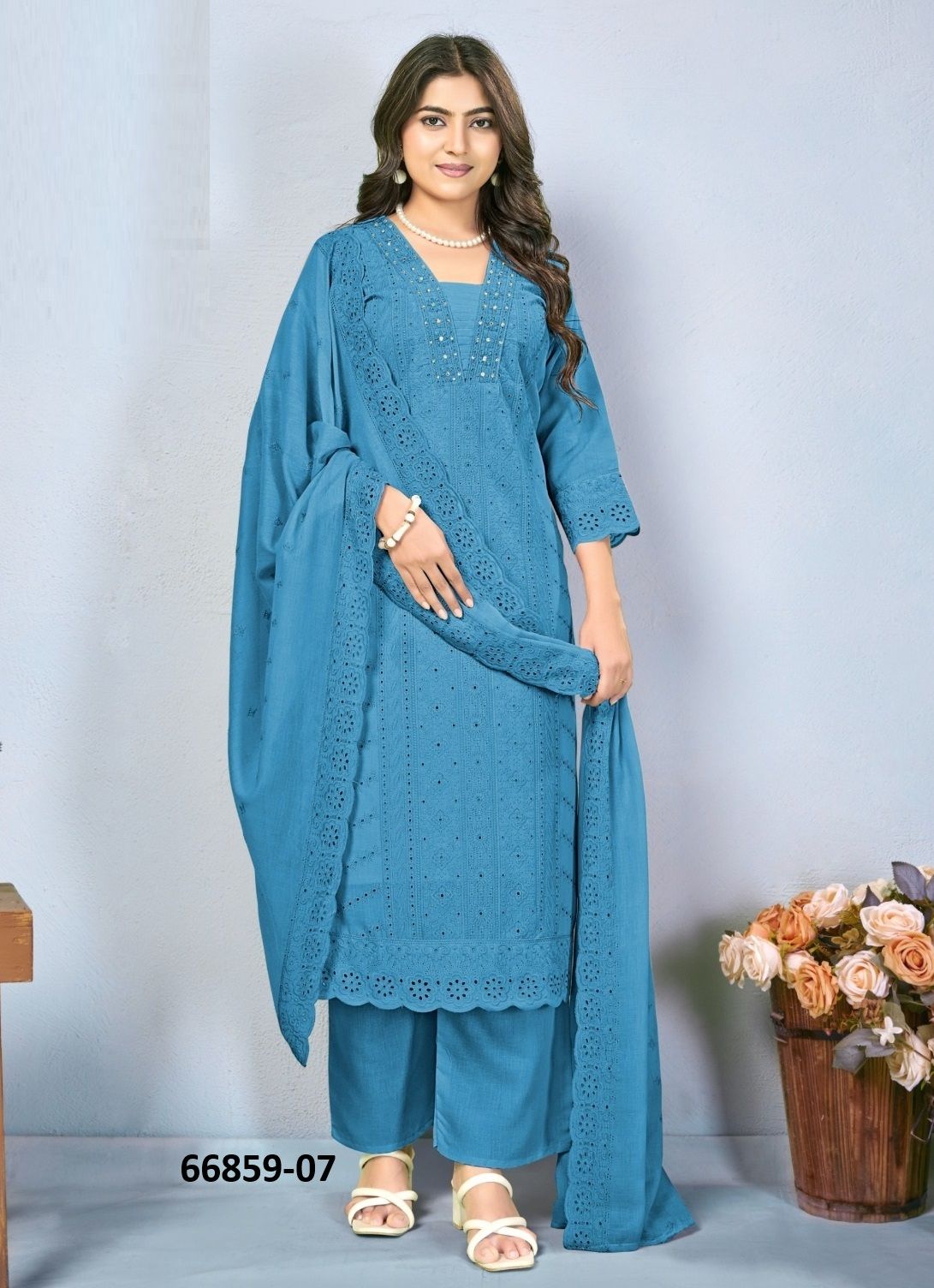 RITIKA - Catalog # 66859 (Set of 4 SIZE-SETS [Readymade Salwar Suits])