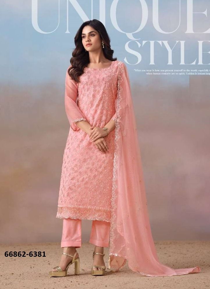 ALAYNA - Catalog # 66862 (Set of 6 Readymade Salwar Suits) ALAYNA - Catalog # 66862 (Set of 6 Readymade Salwar Suits)