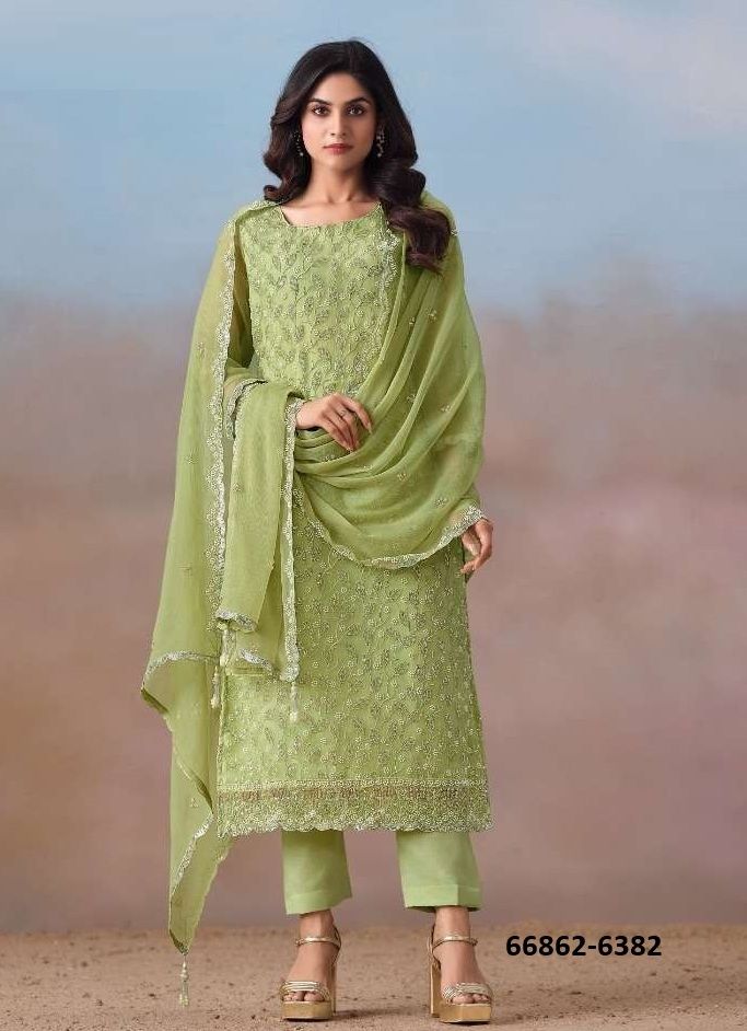 ALAYNA - Catalog # 66862 (Set of 6 Readymade Salwar Suits) ALAYNA - Catalog # 66862 (Set of 6 Readymade Salwar Suits)