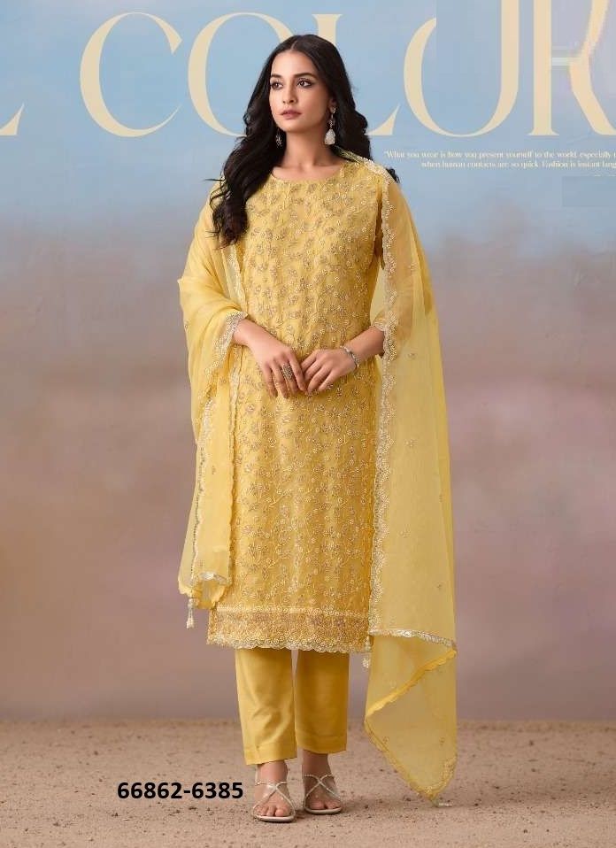 ALAYNA - Catalog # 66862 (Set of 6 Readymade Salwar Suits) ALAYNA - Catalog # 66862 (Set of 6 Readymade Salwar Suits)