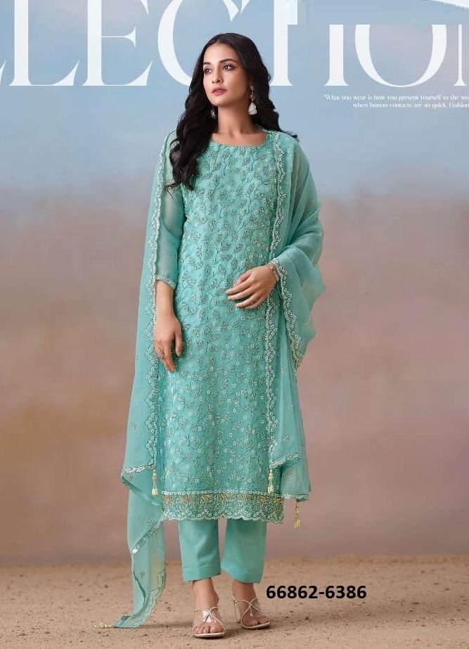 ALAYNA - Catalog # 66862 (Set of 6 Readymade Salwar Suits) ALAYNA - Catalog # 66862 (Set of 6 Readymade Salwar Suits)