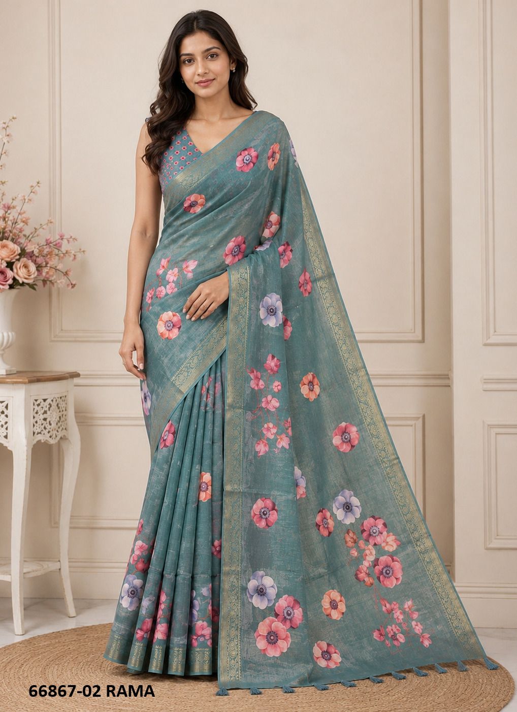 RAMYA KANJI 2 - Catalog # 66867 (Set of 2 Sarees) RAMYA KANJI 2 - Catalog # 66867 (Set of 2 Sarees)