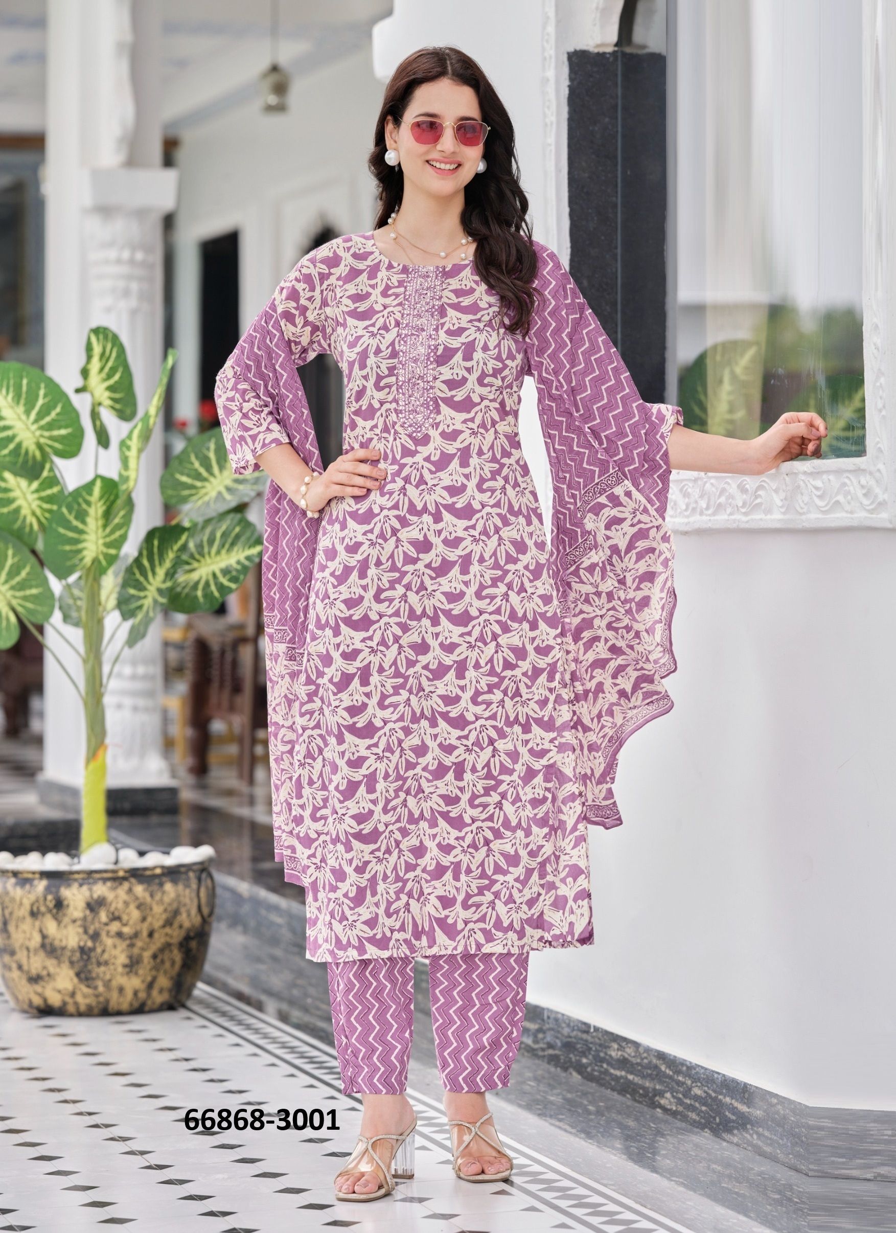 COTTON PLUS 3 - Catalog # 66868 (Set of 8 Readymade Salwar Suits) COTTON PLUS 3 - Catalog # 66868 (Set of 8 Readymade Salwar Suits)