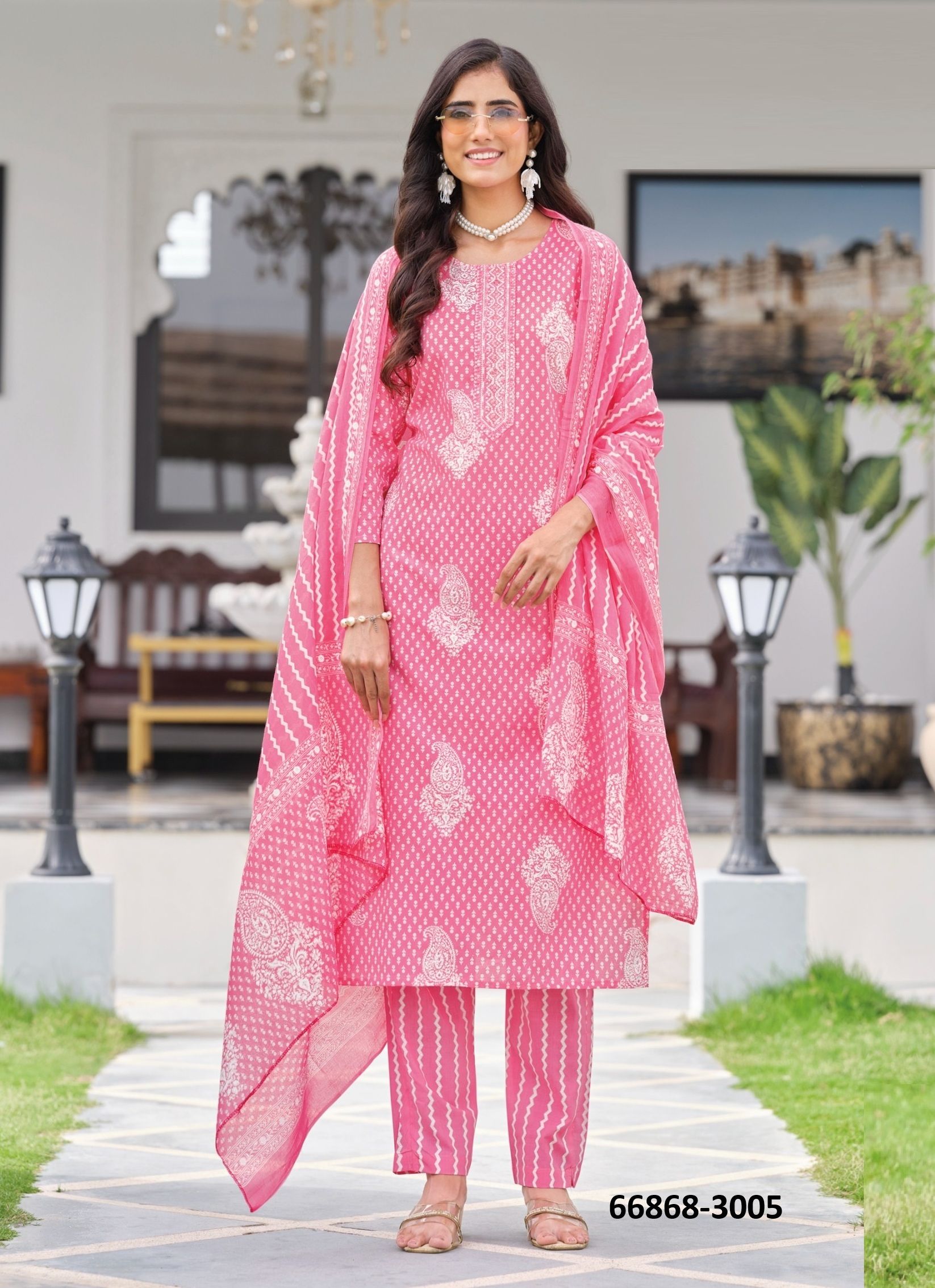 COTTON PLUS 3 - Catalog # 66868 (Set of 8 Readymade Salwar Suits) COTTON PLUS 3 - Catalog # 66868 (Set of 8 Readymade Salwar Suits)