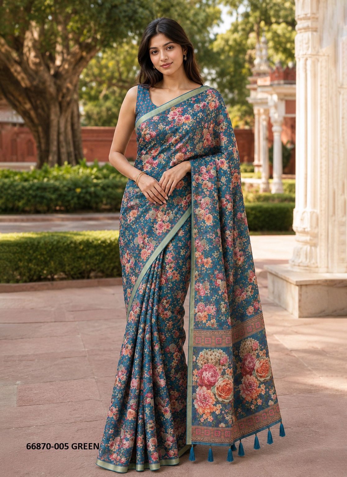 LAXMI 5 - Catalog # 66870 (Set of 3 Sarees) LAXMI 5 - Catalog # 66870 (Set of 3 Sarees)