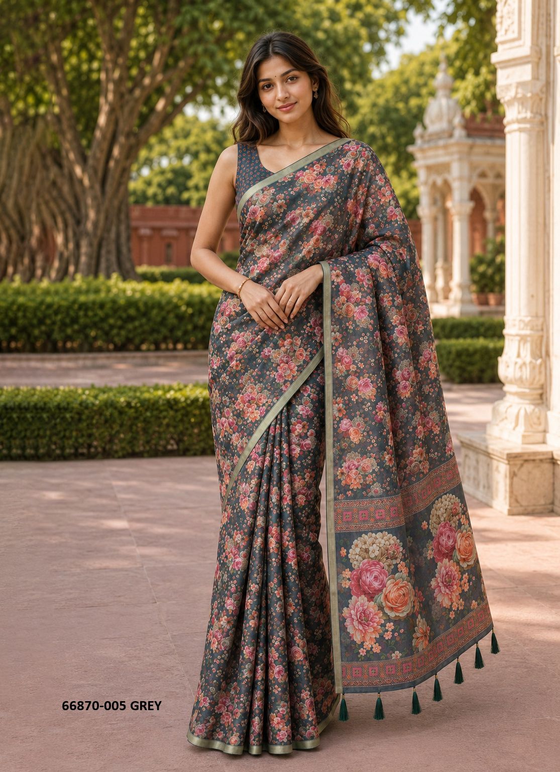 LAXMI 5 - Catalog # 66870 (Set of 3 Sarees) LAXMI 5 - Catalog # 66870 (Set of 3 Sarees)