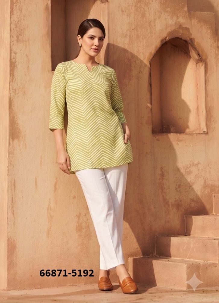 CHARVI - Catalog # 66871 (Set of 6 Readymade Women's Kurtis / Tops) CHARVI - Catalog # 66871 (Set of 6 Readymade Women's Kurtis / Tops)