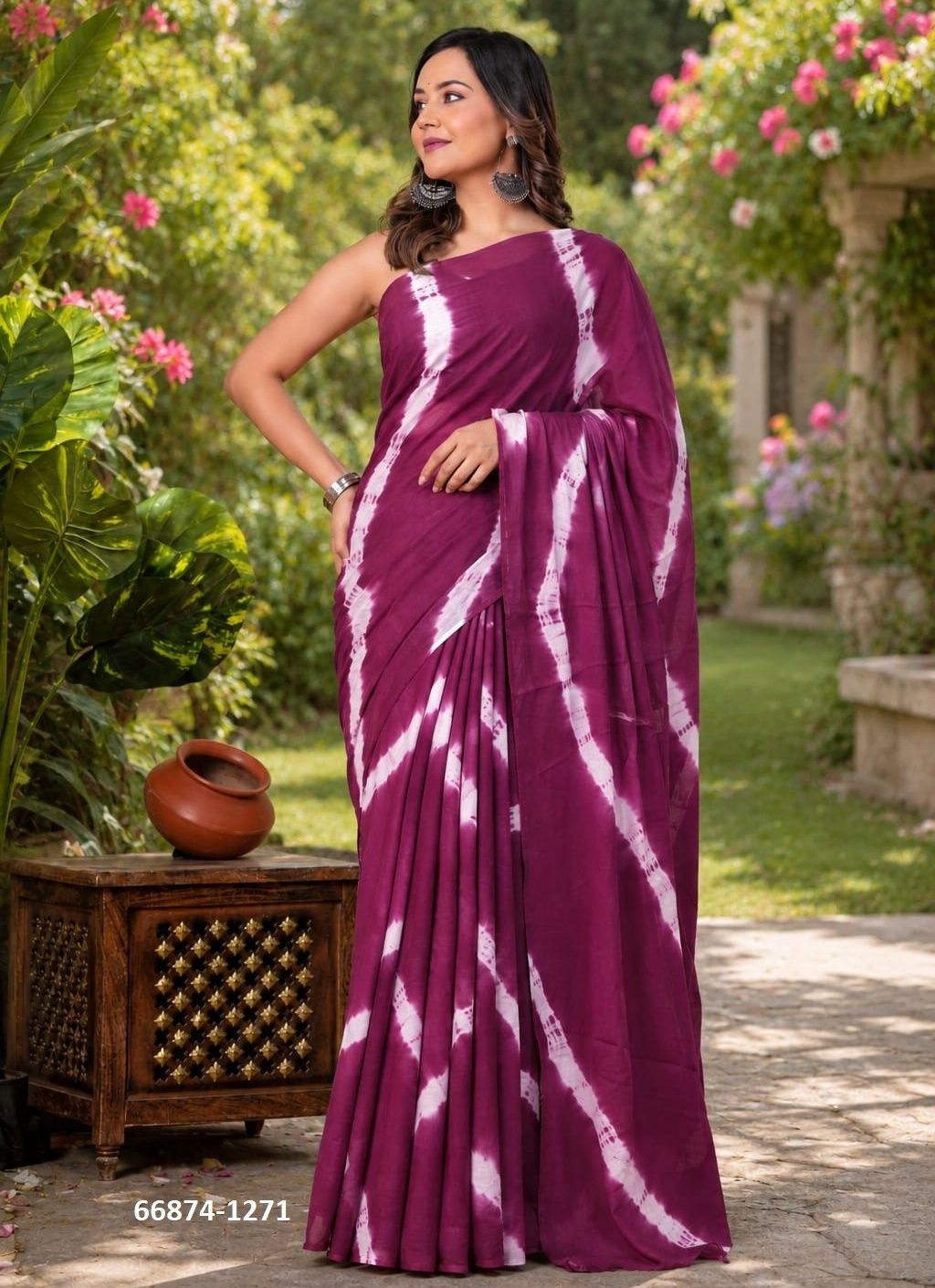 SOFT MUL-MUL WITH BAGRU PRINTS 3 - Catalog # 66874 (Set of 10 Sarees) SOFT MUL-MUL WITH BAGRU PRINTS 3 - Catalog # 66874 (Set of 10 Sarees)