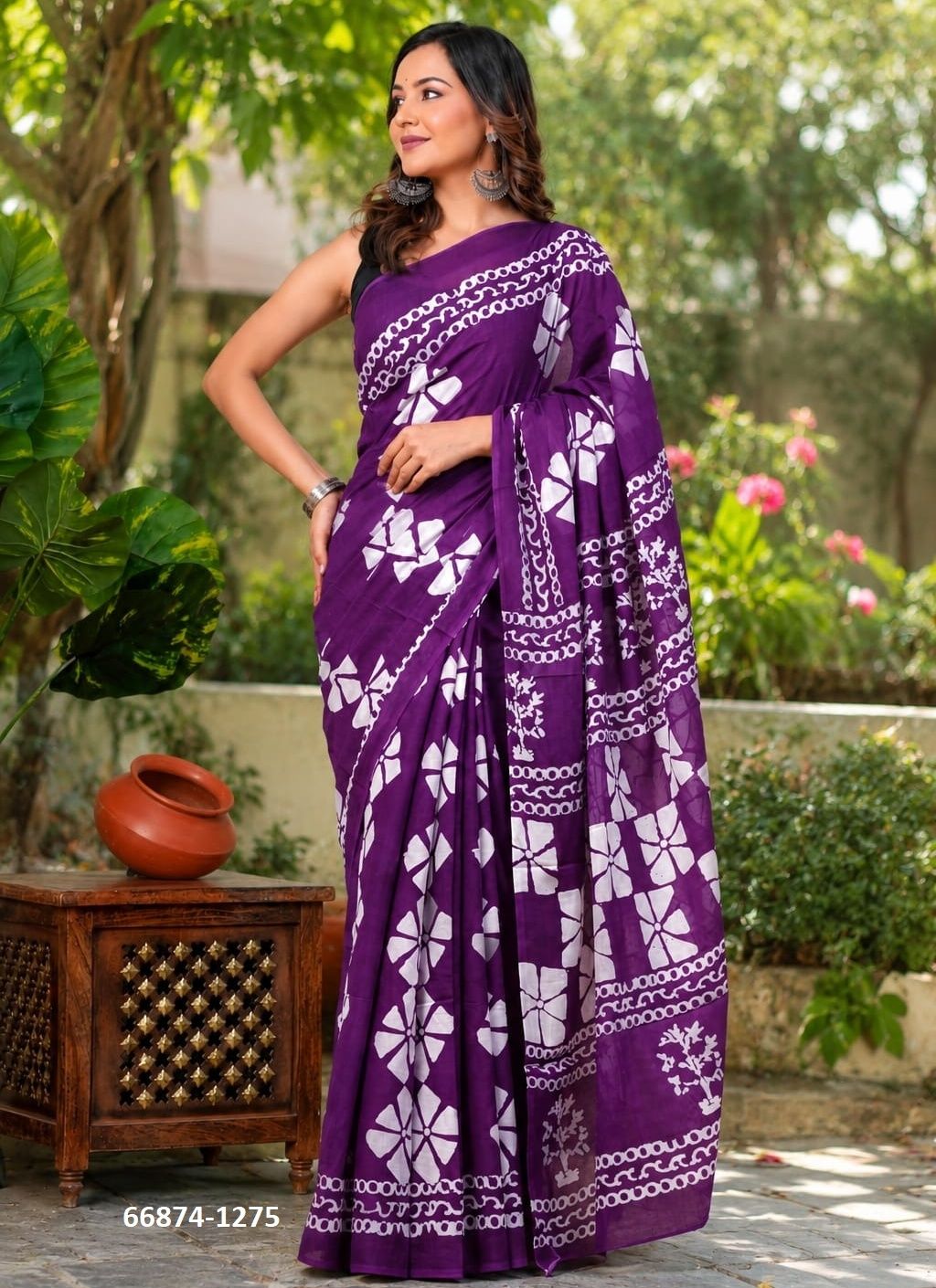 SOFT MUL-MUL WITH BAGRU PRINTS 3 - Catalog # 66874 (Set of 10 Sarees) SOFT MUL-MUL WITH BAGRU PRINTS 3 - Catalog # 66874 (Set of 10 Sarees)