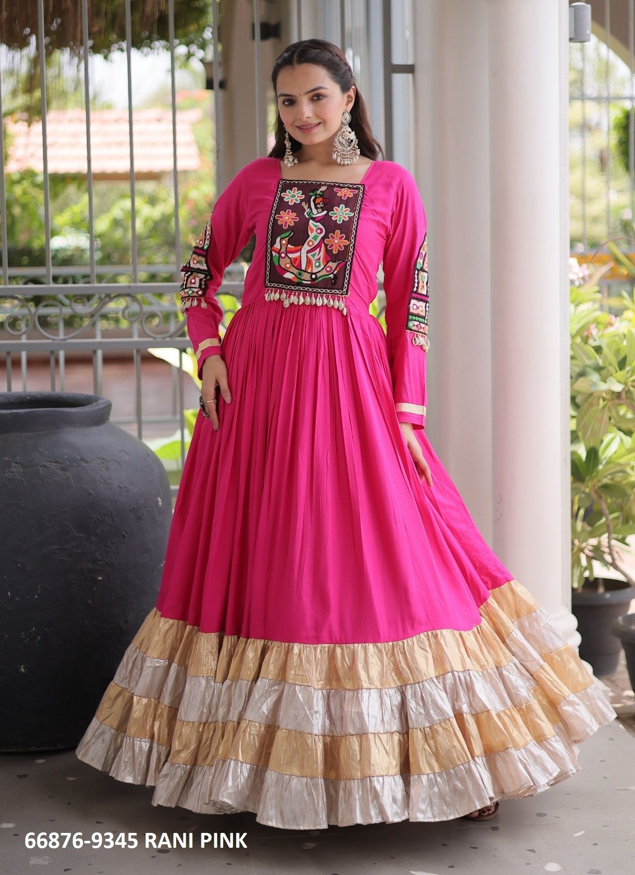 DESIGN 9345 - Catalog # 66876 (Set of 3 Readymade Women's Kurtis / Tops) DESIGN 9345 - Catalog # 66876 (Set of 3 Readymade Women's Kurtis / Tops)