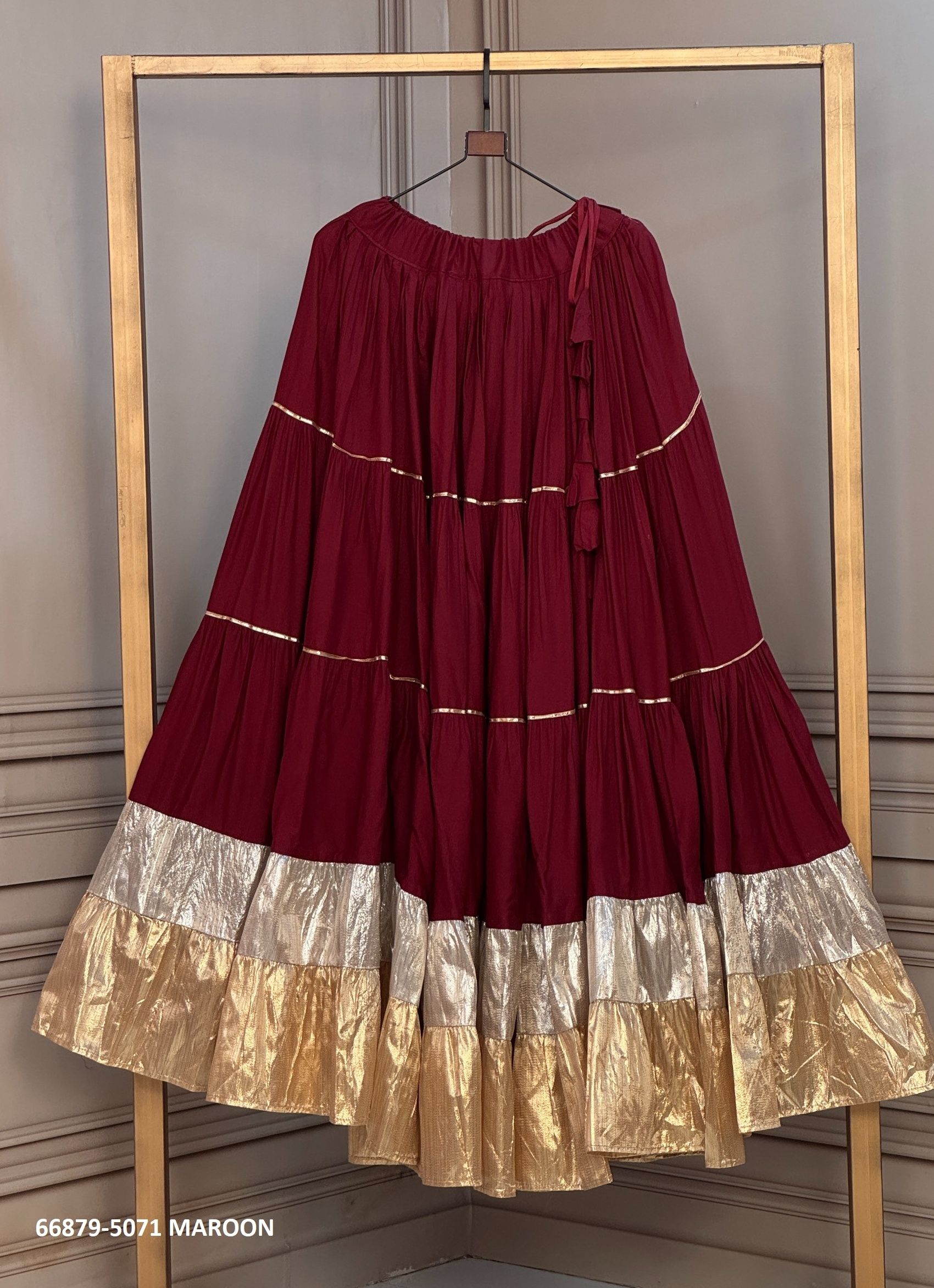 NAVRATRI SPECIAL ONLY LEHENGAS 5071 - Catalog # 66879 (Set of 12 Only Bottoms) NAVRATRI SPECIAL ONLY LEHENGAS 5071 - Catalog # 66879 (Set of 12 Only Bottoms)