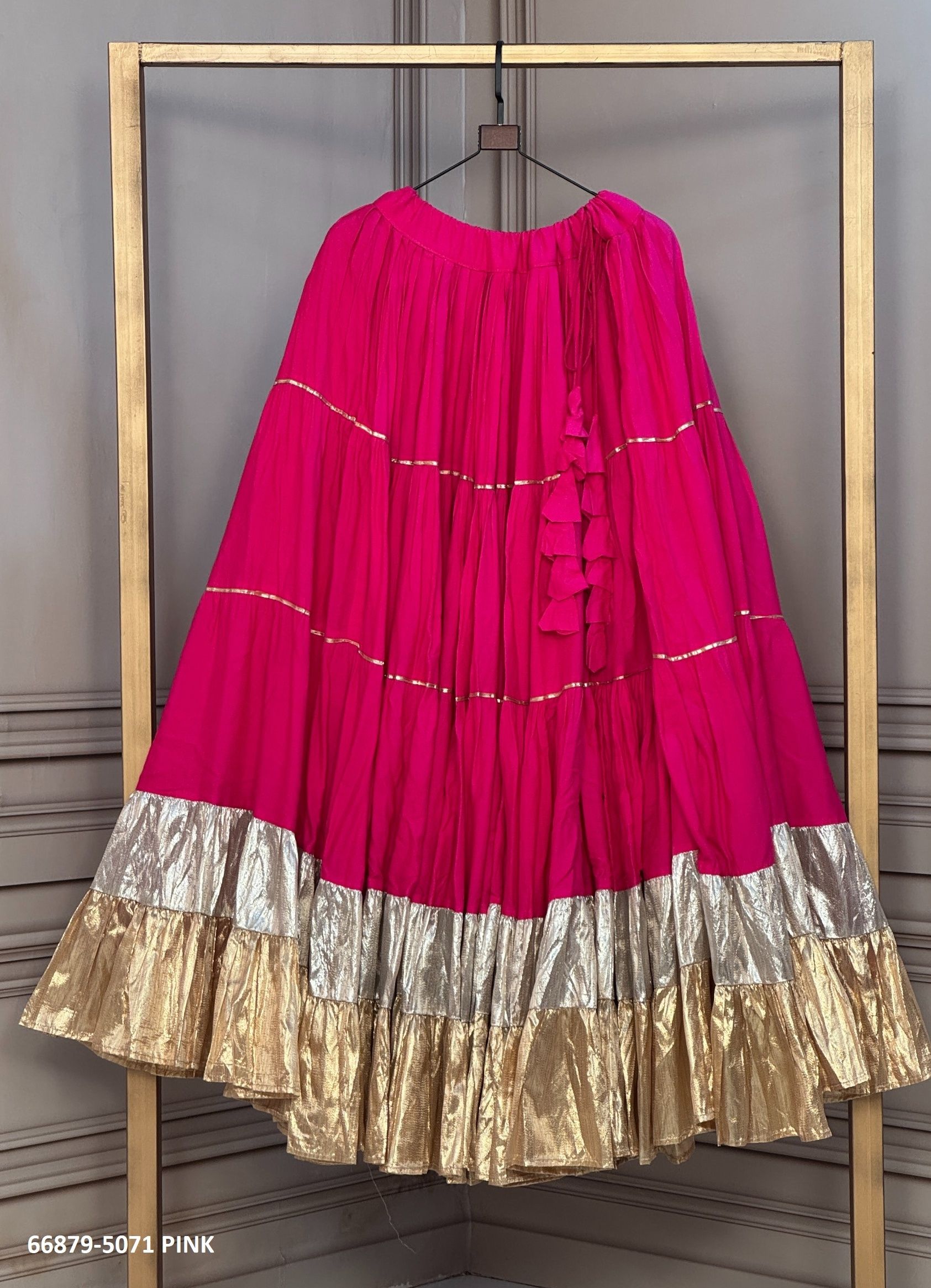 NAVRATRI SPECIAL ONLY LEHENGAS 5071 - Catalog # 66879 (Set of 12 Only Bottoms) NAVRATRI SPECIAL ONLY LEHENGAS 5071 - Catalog # 66879 (Set of 12 Only Bottoms)