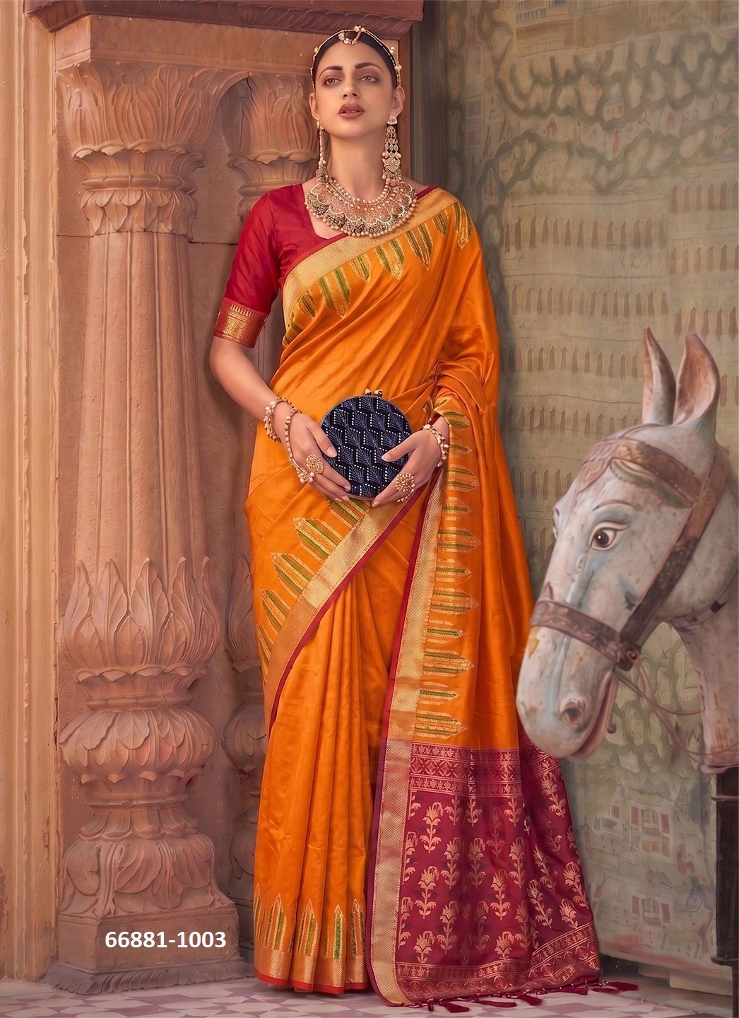 DOLA SILK - Catalog # 66881 (Set of 6 Sarees) DOLA SILK - Catalog # 66881 (Set of 6 Sarees)