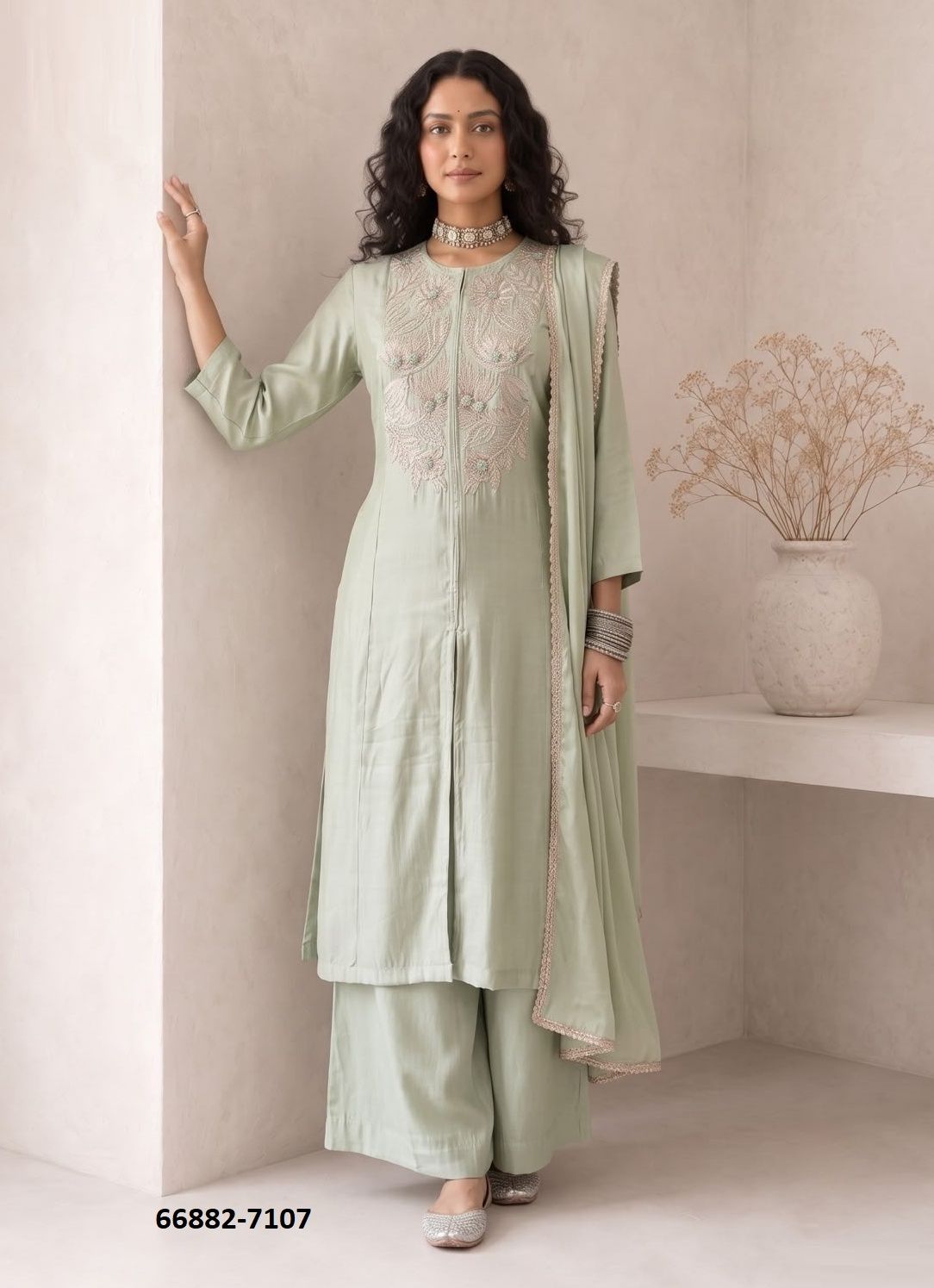 DESIGN 7106 - Catalog # 66882 (Set of 4 Readymade Salwar Suits) DESIGN 7106 - Catalog # 66882 (Set of 4 Readymade Salwar Suits)