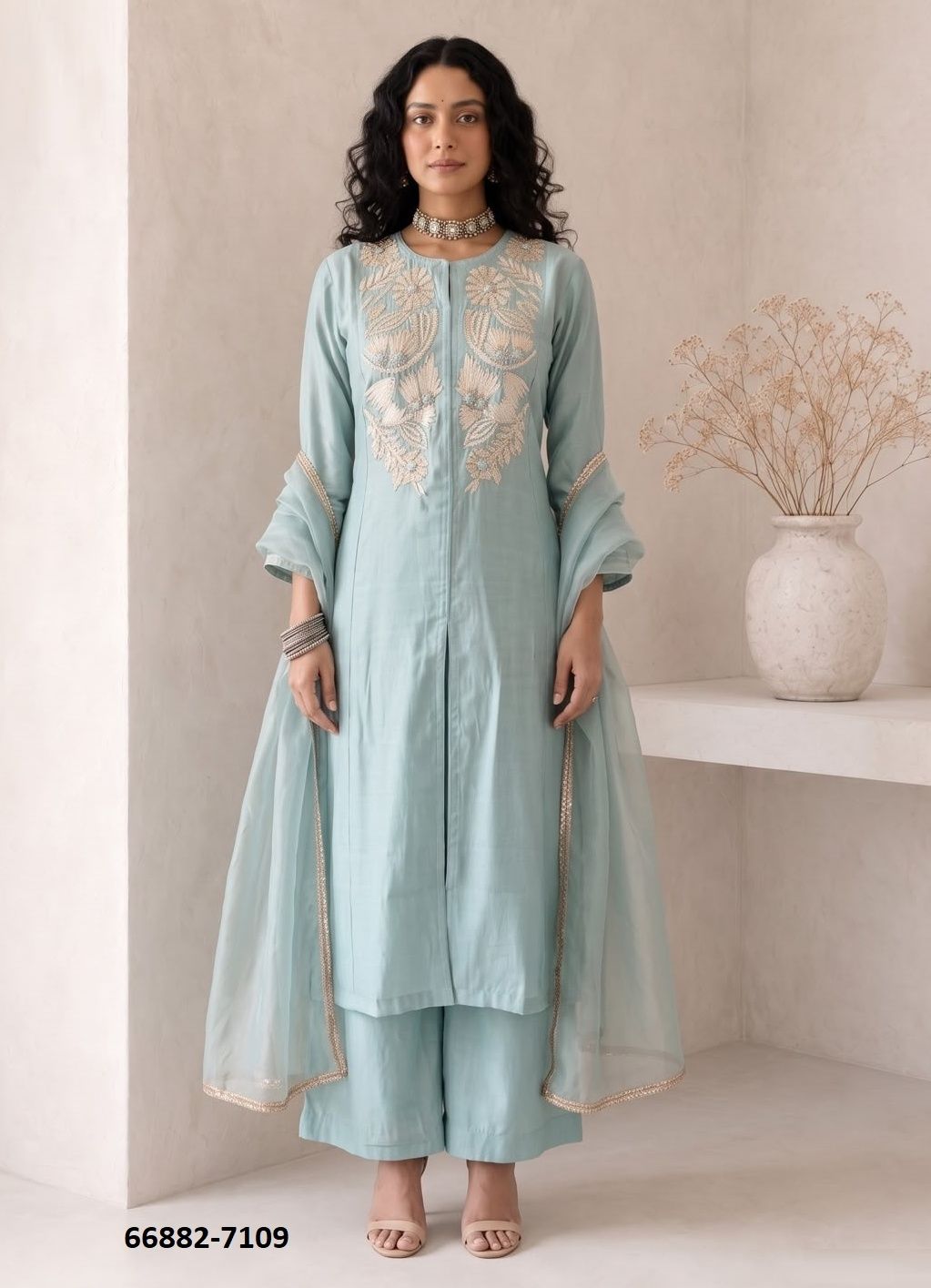 DESIGN 7106 - Catalog # 66882 (Set of 4 Readymade Salwar Suits) DESIGN 7106 - Catalog # 66882 (Set of 4 Readymade Salwar Suits)