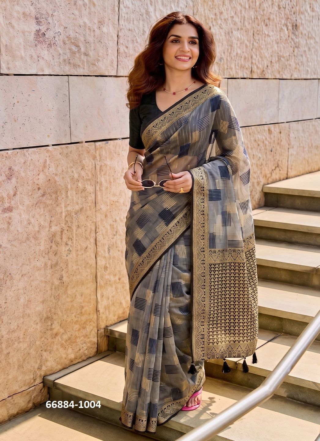 ASOPALAV - Catalog # 66884 (Set of 5 Sarees) ASOPALAV - Catalog # 66884 (Set of 5 Sarees)