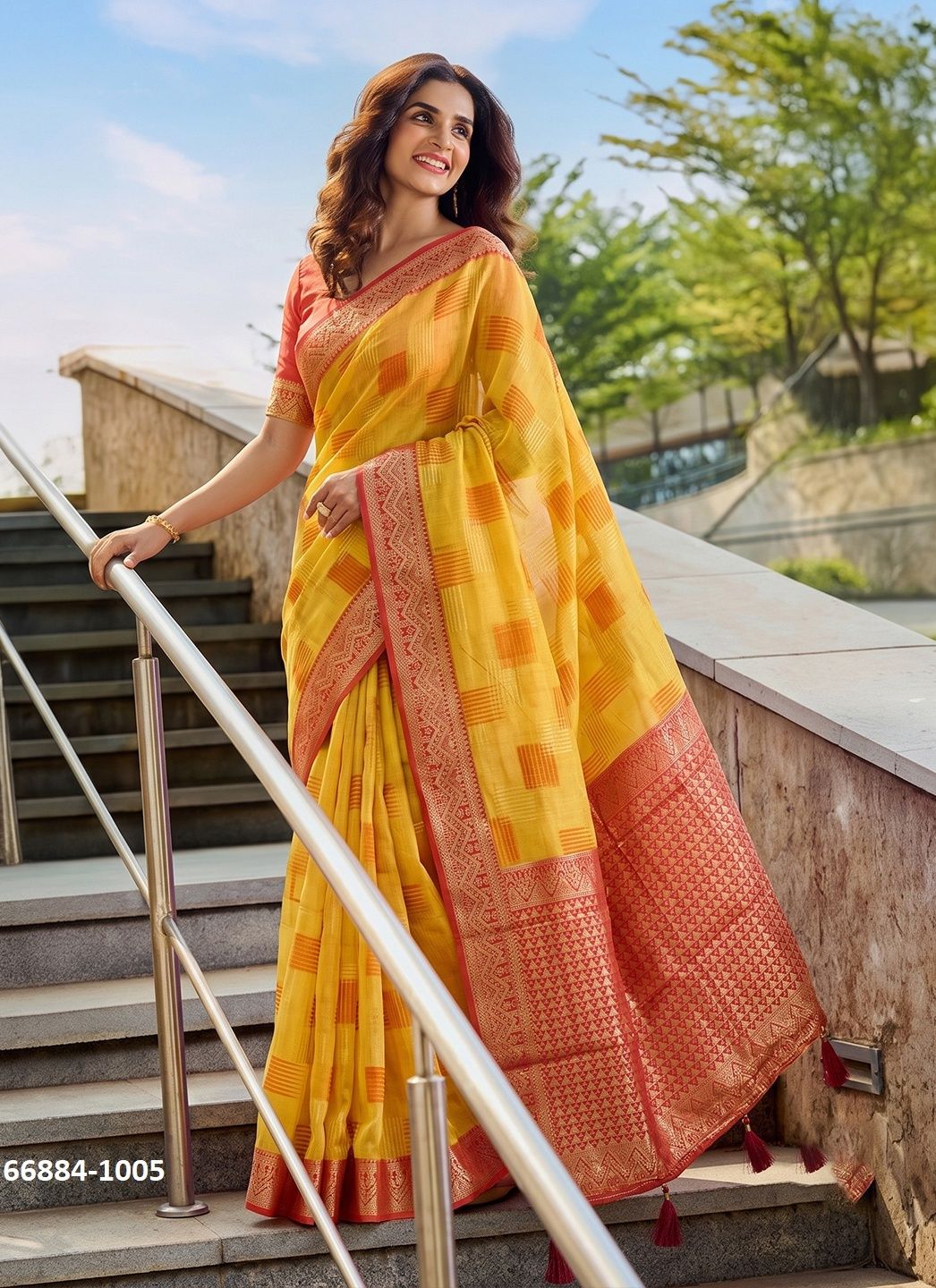 ASOPALAV - Catalog # 66884 (Set of 5 Sarees) ASOPALAV - Catalog # 66884 (Set of 5 Sarees)