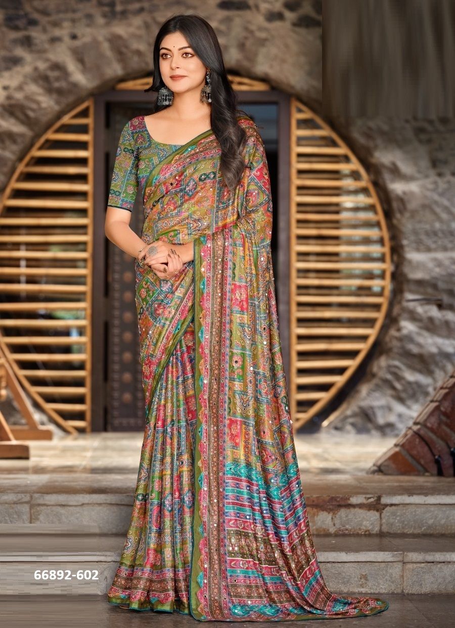 AMBIKA 6 - Catalog # 66892 (Set of 8 Sarees) AMBIKA 6 - Catalog # 66892 (Set of 8 Sarees)