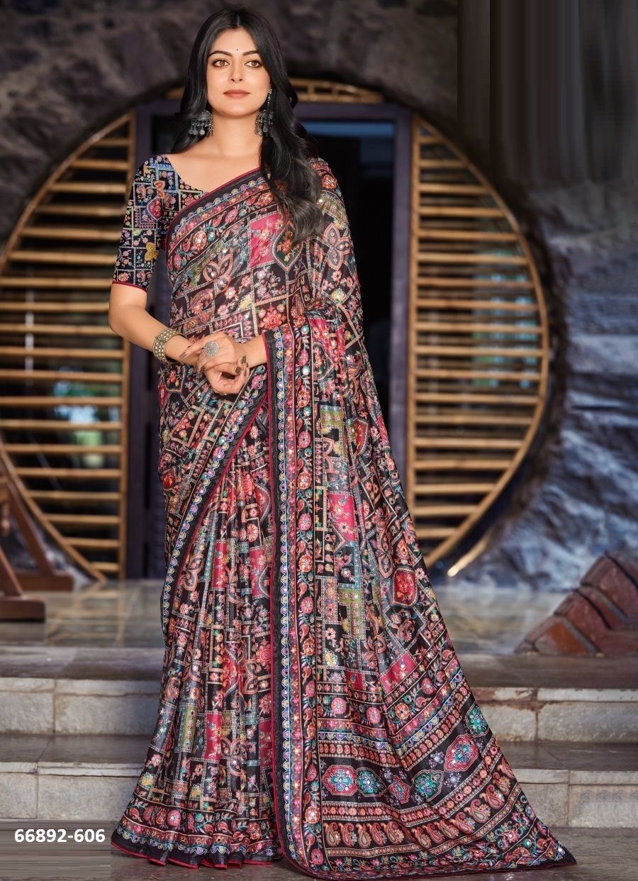 AMBIKA 6 - Catalog # 66892 (Set of 8 Sarees) AMBIKA 6 - Catalog # 66892 (Set of 8 Sarees)