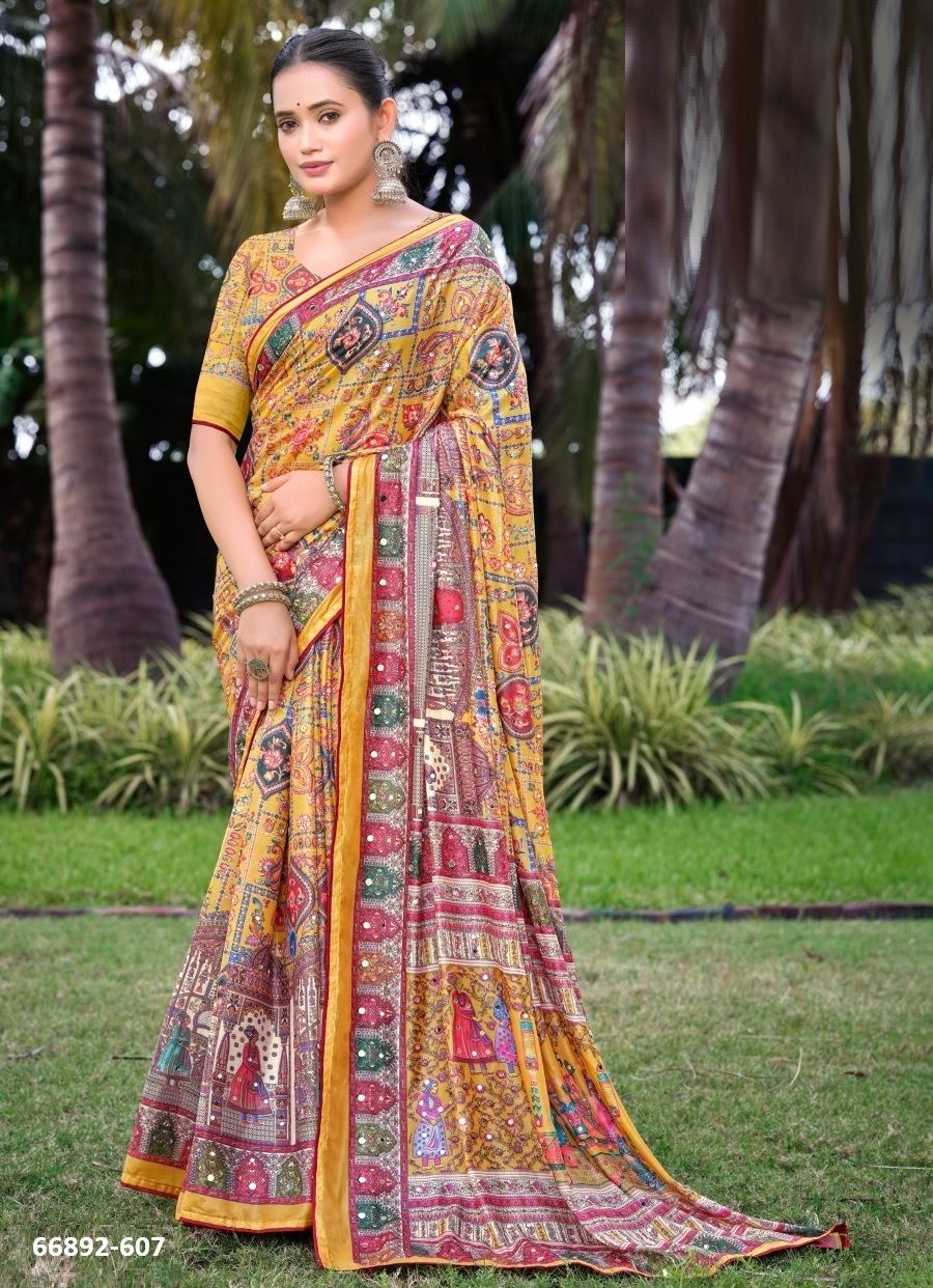 AMBIKA 6 - Catalog # 66892 (Set of 8 Sarees) AMBIKA 6 - Catalog # 66892 (Set of 8 Sarees)