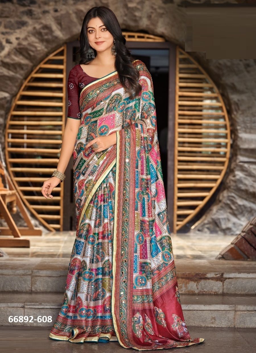 AMBIKA 6 - Catalog # 66892 (Set of 8 Sarees) AMBIKA 6 - Catalog # 66892 (Set of 8 Sarees)