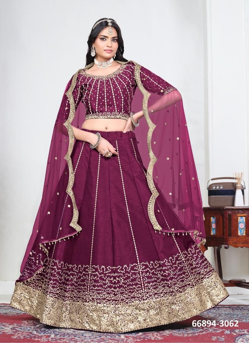 MEHVISH 36 - Catalog # 66894 (Set of 6 Semi-Stitched Lehengas) MEHVISH 36 - Catalog # 66894 (Set of 6 Semi-Stitched Lehengas)