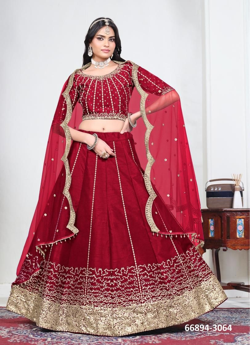 MEHVISH 36 - Catalog # 66894 (Set of 6 Semi-Stitched Lehengas) MEHVISH 36 - Catalog # 66894 (Set of 6 Semi-Stitched Lehengas)