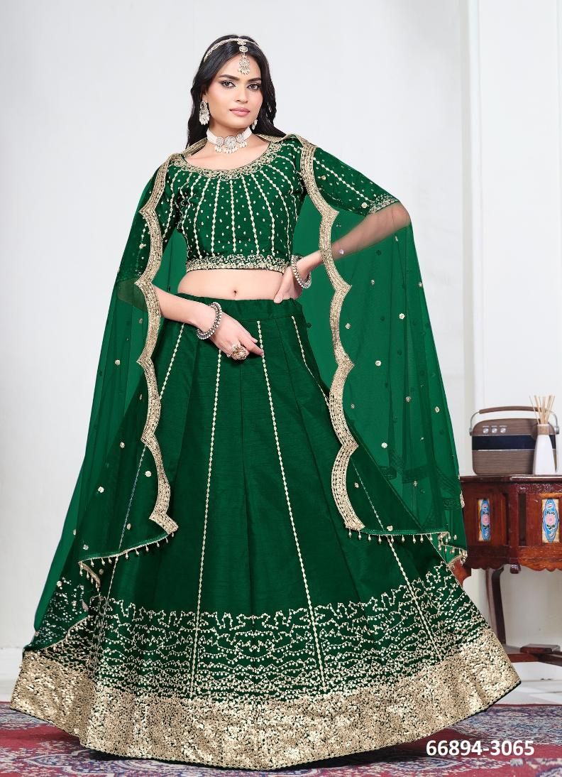 MEHVISH 36 - Catalog # 66894 (Set of 6 Semi-Stitched Lehengas) MEHVISH 36 - Catalog # 66894 (Set of 6 Semi-Stitched Lehengas)