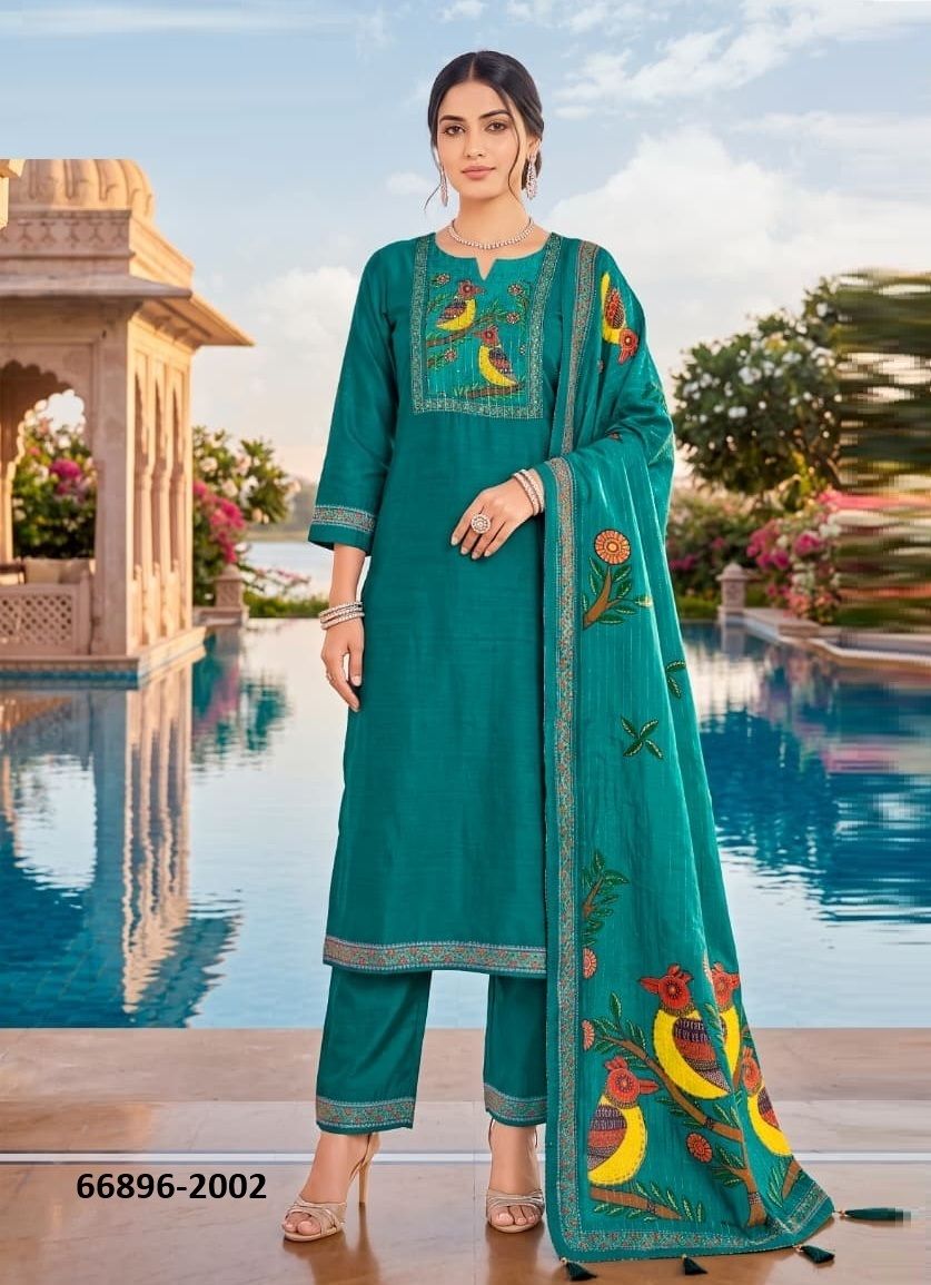 BANZARA 2 - Catalog # 66896 (Set of 6 Readymade Salwar Suits)