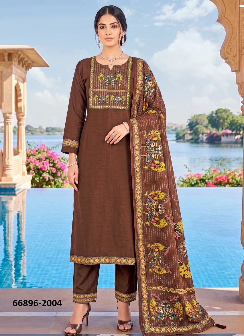 BANZARA 2 - Catalog # 66896 (Set of 6 Readymade Salwar Suits)