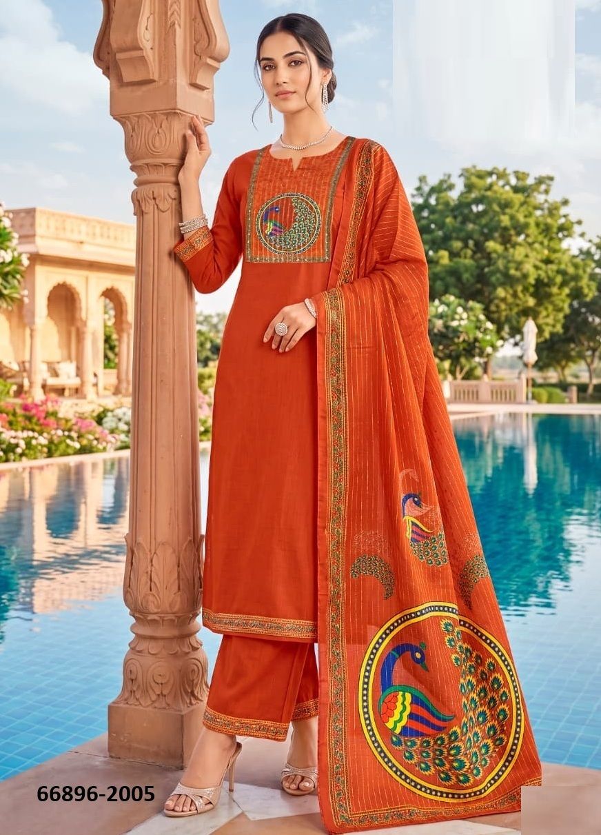 BANZARA 2 - Catalog # 66896 (Set of 6 Readymade Salwar Suits)