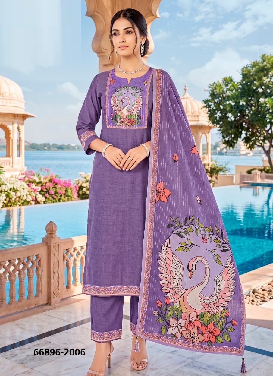 BANZARA 2 - Catalog # 66896 (Set of 6 Readymade Salwar Suits)