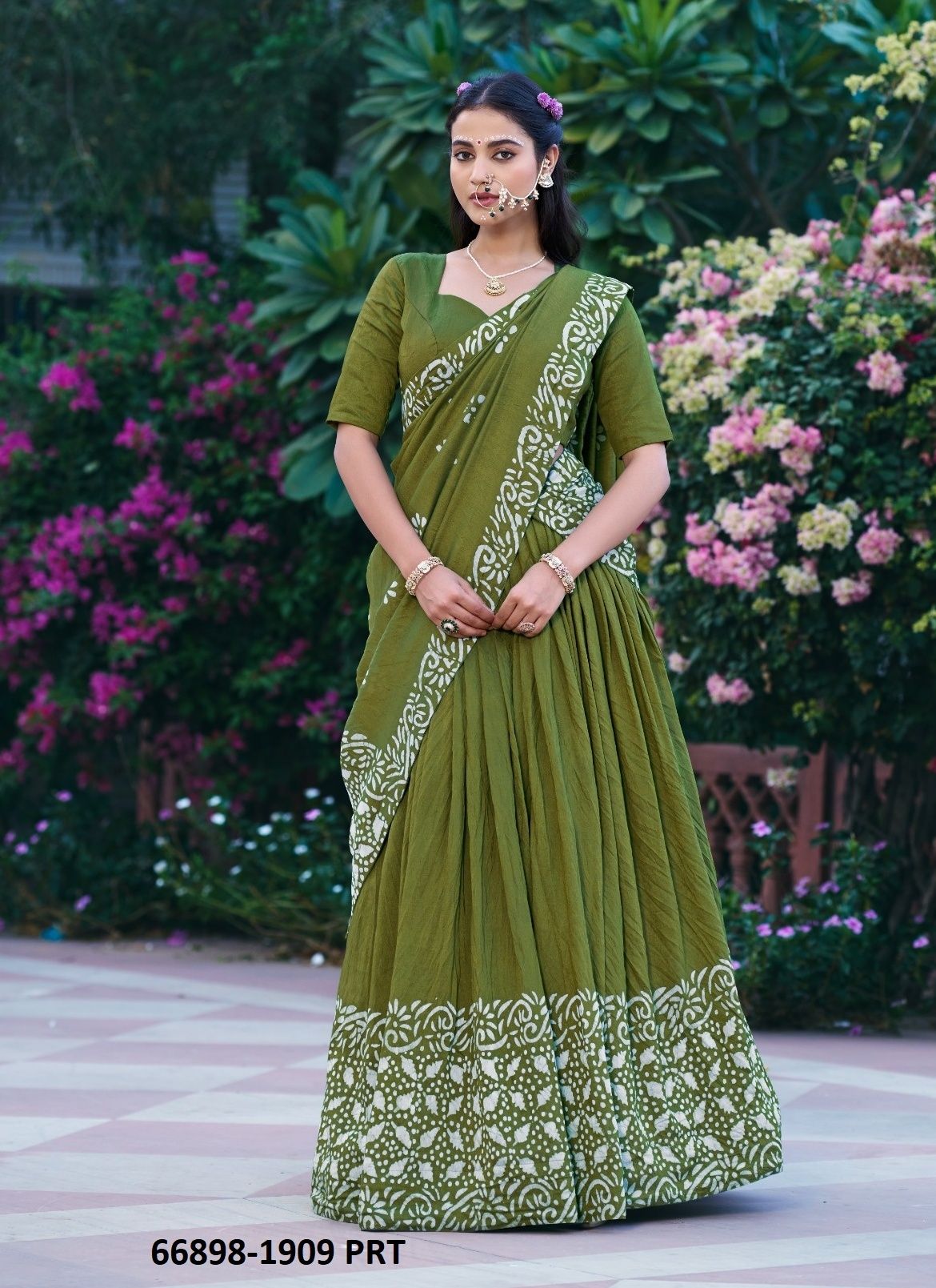 VRAJSHREE - Catalog # 66898 (Set of 4 Semi-Stitched Lehengas) VRAJSHREE - Catalog # 66898 (Set of 4 Semi-Stitched Lehengas)