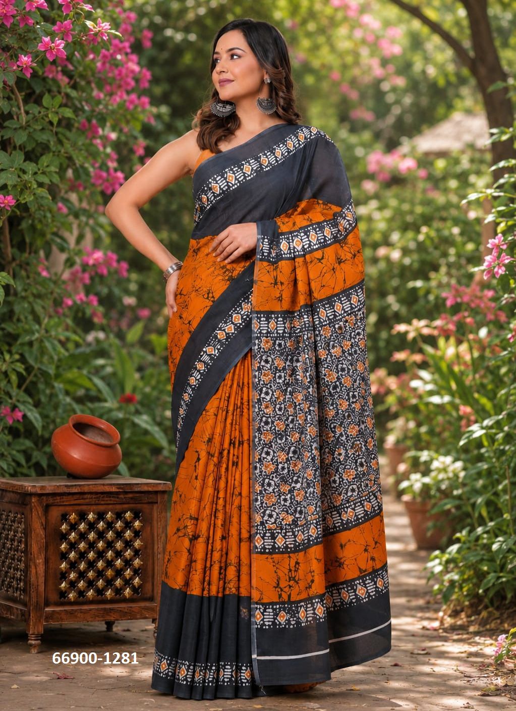PURE MULMUL COTTON BAGRU PRINTS 10 - Catalog # 66900 (Set of 10 Sarees) PURE MULMUL COTTON BAGRU PRINTS 10 - Catalog # 66900 (Set of 10 Sarees)