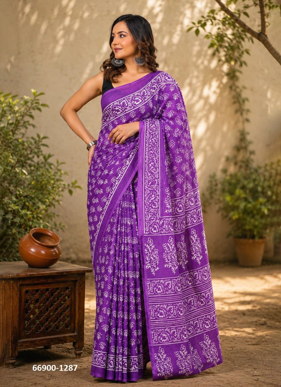 PURE MULMUL COTTON BAGRU PRINTS 10 - Catalog # 66900 (Set of 10 Sarees) PURE MULMUL COTTON BAGRU PRINTS 10 - Catalog # 66900 (Set of 10 Sarees)