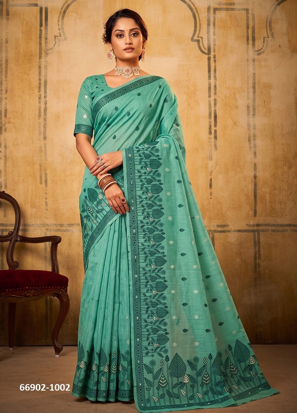 RANGOON COTTON - Catalog # 66902 (Set of 6 Sarees)